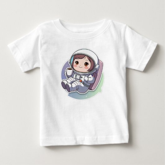 T-shirt Pour Bébé Astronaute Mignon (Devant)