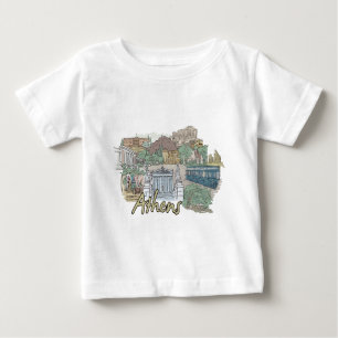 T-shirt Pour Bébé Athènes