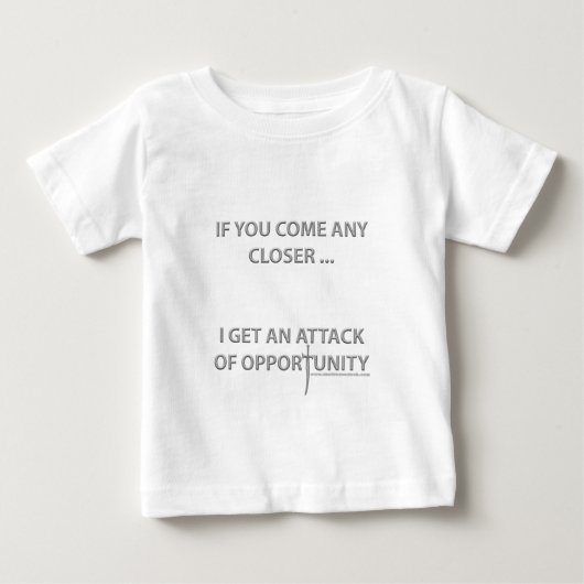 T-shirt Pour Bébé Attaque d'occasion (Devant)