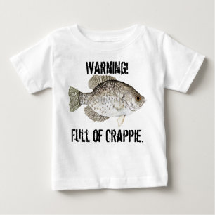 T-shirt Pour Bébé Attention !, Plein de Crappie