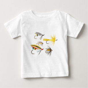 T-shirt Pour Bébé Attraits de pêche de mouche