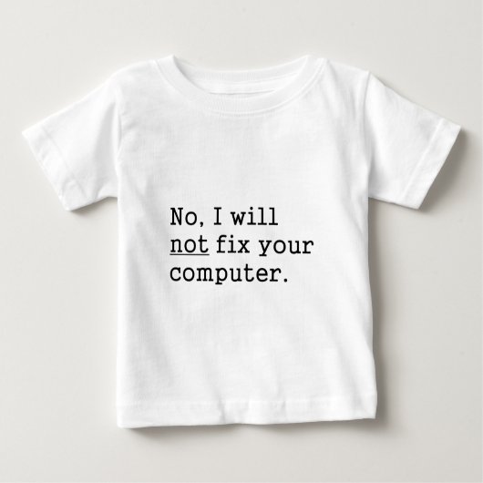 T-shirt Pour Bébé Aucun je aucune difficulté votre cadeau nerd de (Devant)
