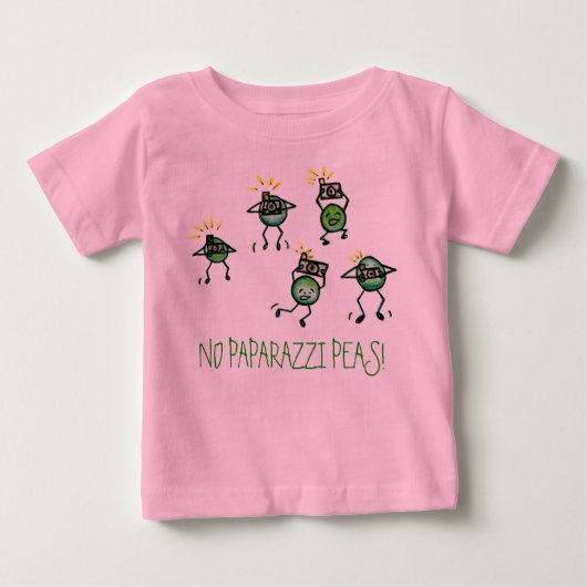 T-shirt Pour Bébé AUCUNS POIS DE PAPARAZZI ! Pièce en t (Devant)