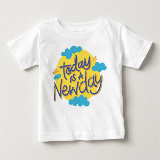 T-shirt Pour Bébé Aujourd'hui est un nouveau jour : minuscule éditio