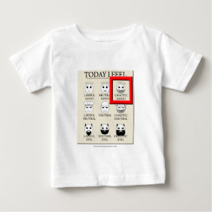 T-shirt Pour Bébé Aujourd'hui je sens bon chaotique