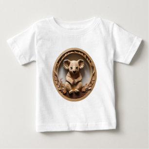 T-shirt Pour Bébé Australien Câlineur d'Arbres : Koala Ours Impressi