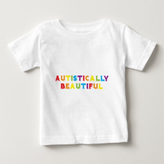 T-shirt Pour Bébé Autistement Belle (Devant)