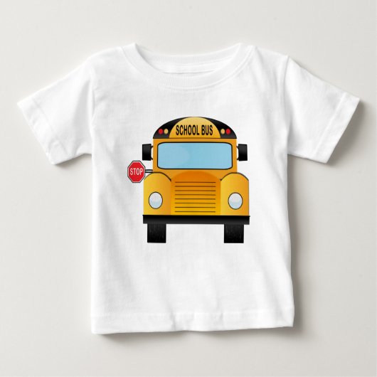 T-shirt Pour Bébé autobus scolaire (Devant)