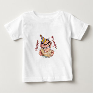 T-shirt Pour Bébé Autocollant d'anniversaire drôle