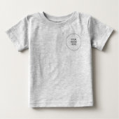 T-shirt Pour Bébé Avant et arrière Imprimer Ajouter un texte Modèle  (Devant)