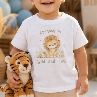 T-Shirt pour bébé avec nom personnalisé Wild and T