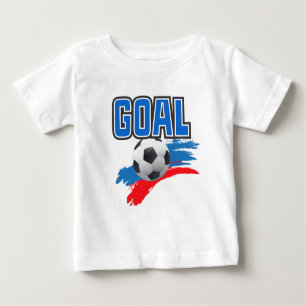 T-shirt pour bébé avec objectif de football