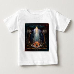 T-Shirt pour bébé avec vue impériale d'art fractal