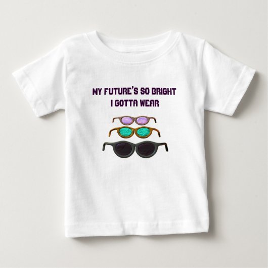 T-shirt Pour Bébé Avenir lumineux (Devant)