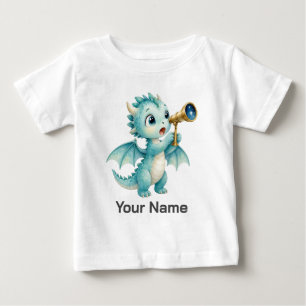 T-shirt Pour Bébé Aventure céleste personnalisée Dragon