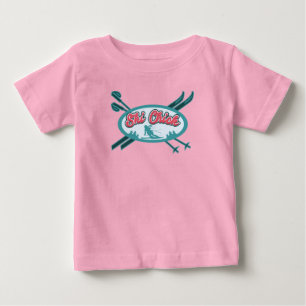 T-shirt Pour Bébé Aventure neigeuse pour fille de ski