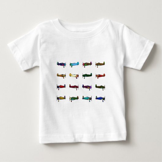 T-shirt Pour Bébé avions (Devant)