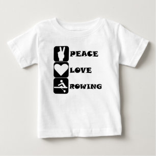 T-shirt Pour Bébé Aviron d'amour de paix
