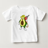 T-shirt Pour Bébé Avocado en tant que artisan avec exercices (Devant)