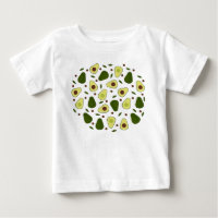 Avocados et feuilles