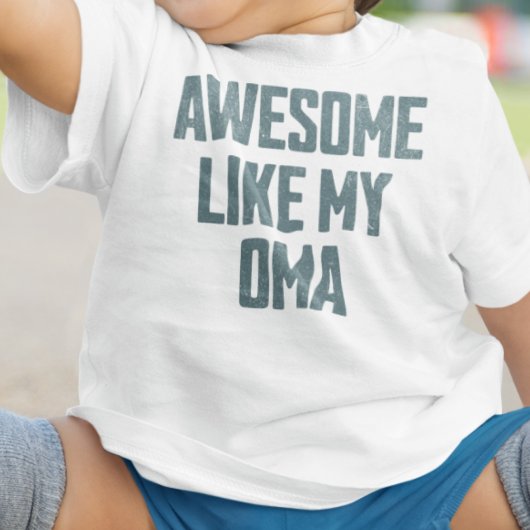 T-shirt Pour Bébé AWESOME LIKE MY OMA Funny
