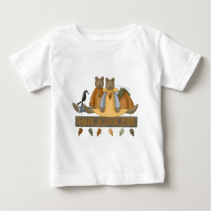 T-shirt Pour Bébé "Ayez une belle chute" Automne Nounours Toddler To