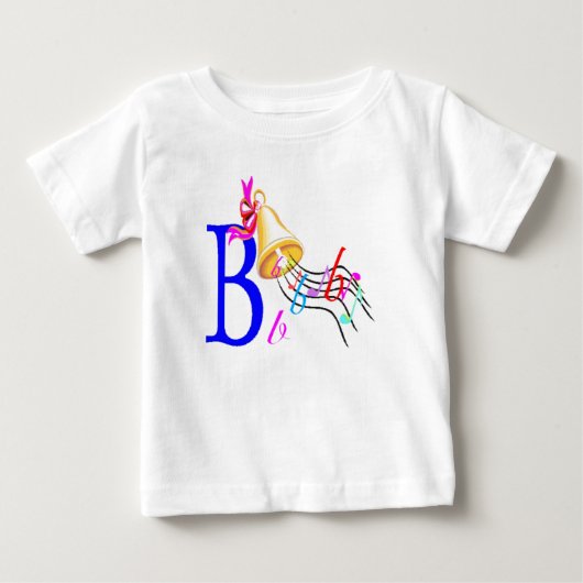 T-shirt Pour Bébé B - Collection de monogrammes (Devant)