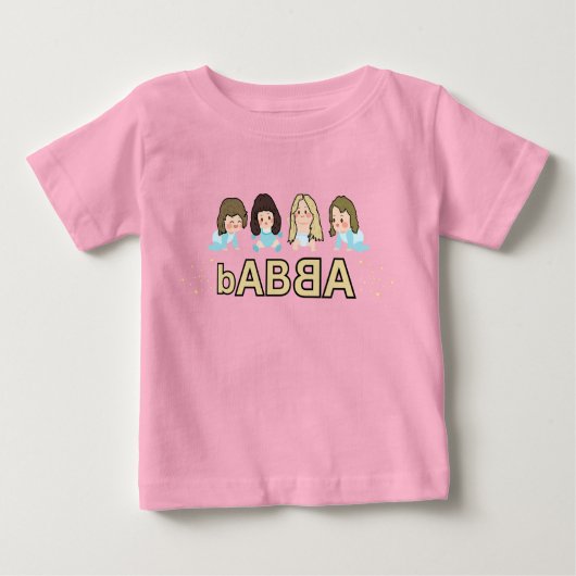 T-shirt Pour Bébé bABBA - musical babies and little dancing queens (Devant)