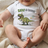 T-shirt Pour Bébé Baby-a-saurus Dinosaur Thème Anniversaire de enfan