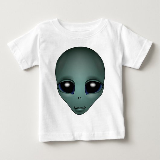 T-shirt Pour Bébé Baby Alien Chemises Alien bio w. Lune Baby Shir (Devant)