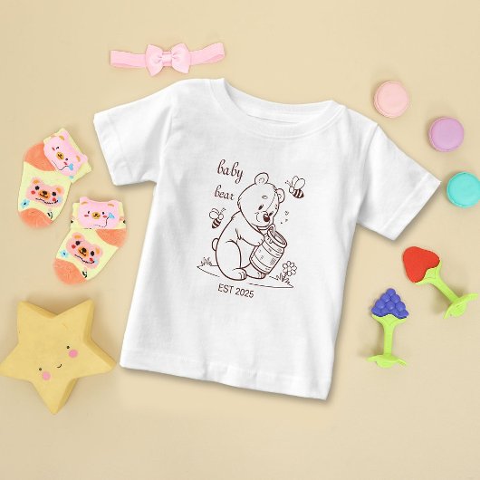 T-shirt Pour Bébé Baby Bear Est 2025