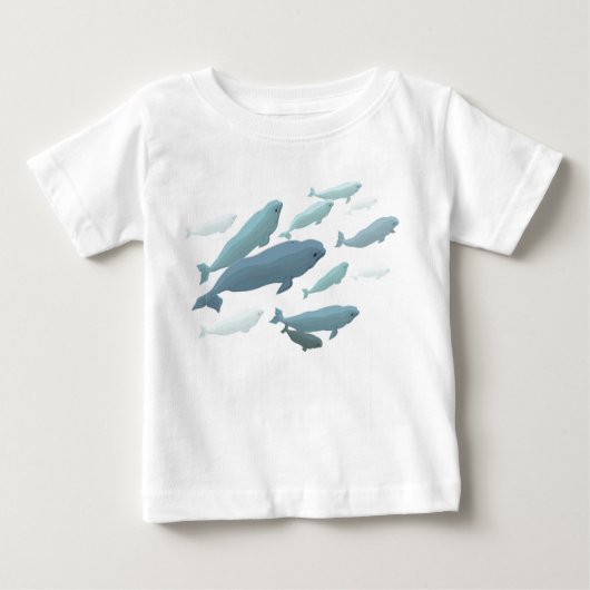 T-shirt Pour Bébé Baby Beluga Whale Shirt mignonne Whale Art Baby Sh (Devant)