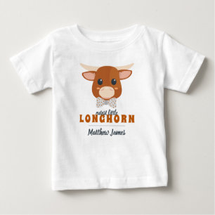 T-shirt Pour Bébé Baby Boy Longhorn Burnt Orange