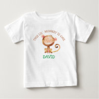 Baby Boy Monkey Premier Anniversaire Petit Singe