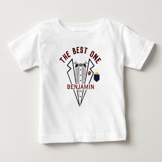 T-shirt Pour Bébé Baby Boy Name One Love Tuxedo (Devant)