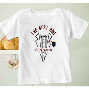T-shirt Pour Bébé Baby Boy Name One Love Tuxedo