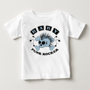 T-shirt Pour Bébé Baby Boy Punk Crâne