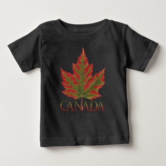 T-shirt Pour Bébé Baby Canada Souvenir Creeper Bio Canada Chemise (Devant)