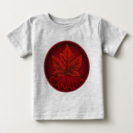 T-shirt Pour Bébé Baby Canada Souvenir Creeper Bio Canada Chemise (Devant)