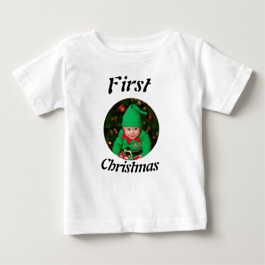 T-shirt Pour Bébé Baby Christmas photo (Devant)