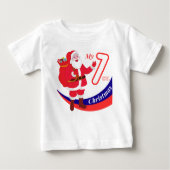 T-shirt Pour Bébé Baby de Noël "Mon 1er Noël" (Devant)
