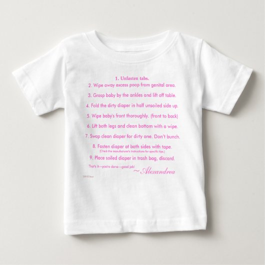 T-shirt Pour Bébé Baby Do's and Don's ! (Devant)
