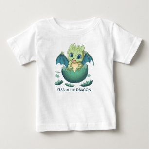 T-shirt Pour Bébé Baby Dragon, 2024 Année du Dragon, Anime Kawaii