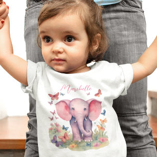 T-shirt Pour Bébé Baby Elephant Girl