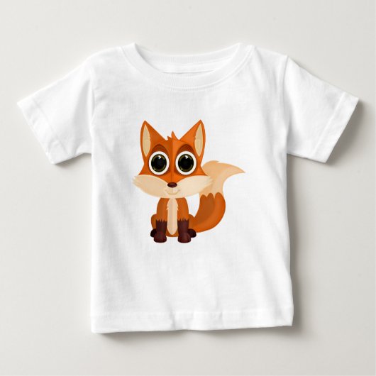 T-shirt Pour Bébé Baby Fox (Devant)