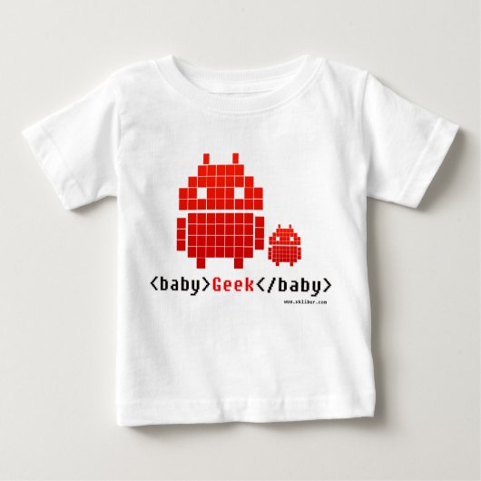 T-shirt Pour Bébé Baby Geek (Devant)