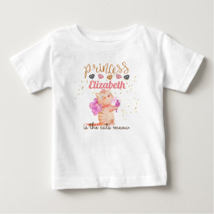 T-shirt Pour Bébé Baby Girl Cadeaux 1er Anniversaire Douche Princess