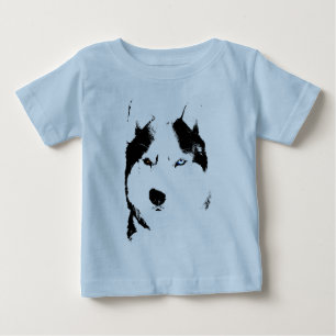 T-shirt Pour Bébé Baby Husky Bodysuit Sled Dog Baby Creepers