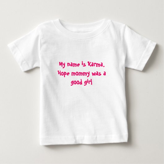 T-shirt Pour Bébé Baby Karma (Devant)