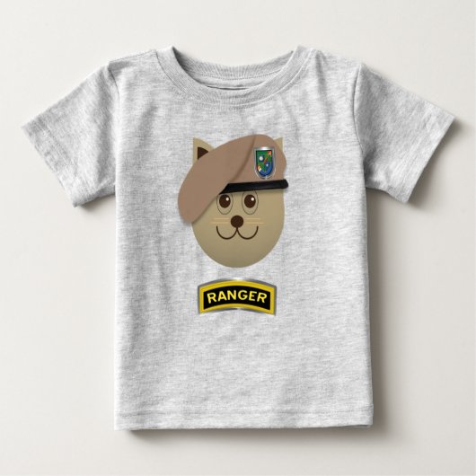 T-shirt Pour Bébé Baby Kitten Ranger (Devant)